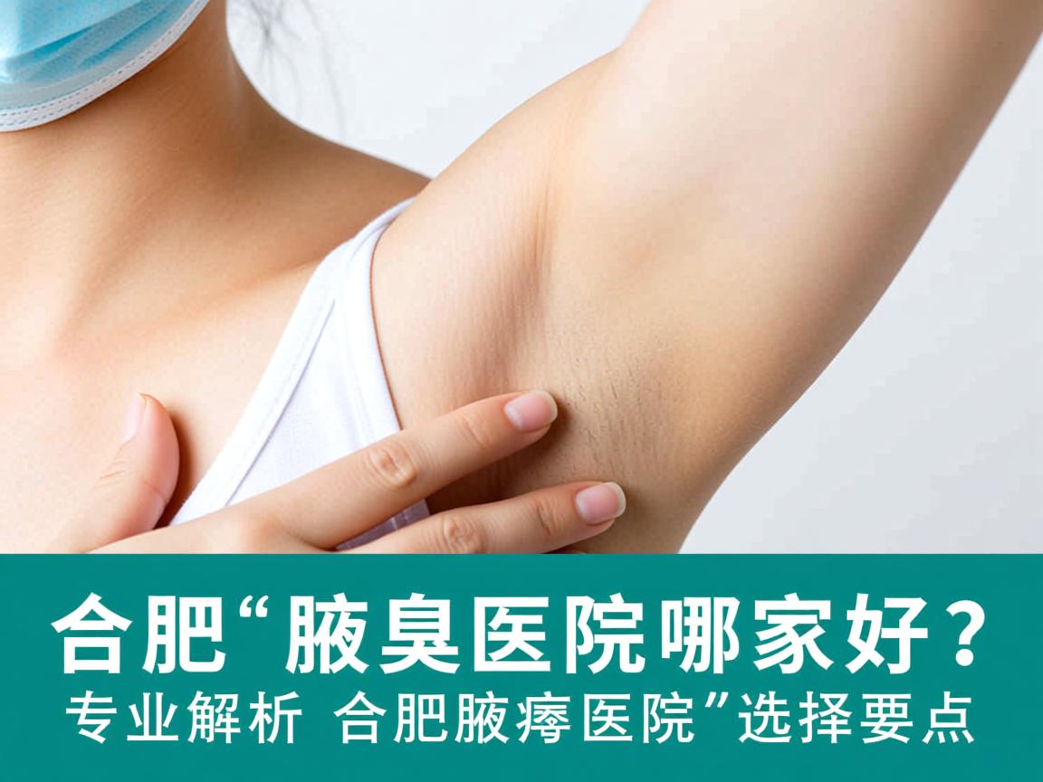合肥腋臭医院哪家好？专业解析合肥腋臭医院的选择要点