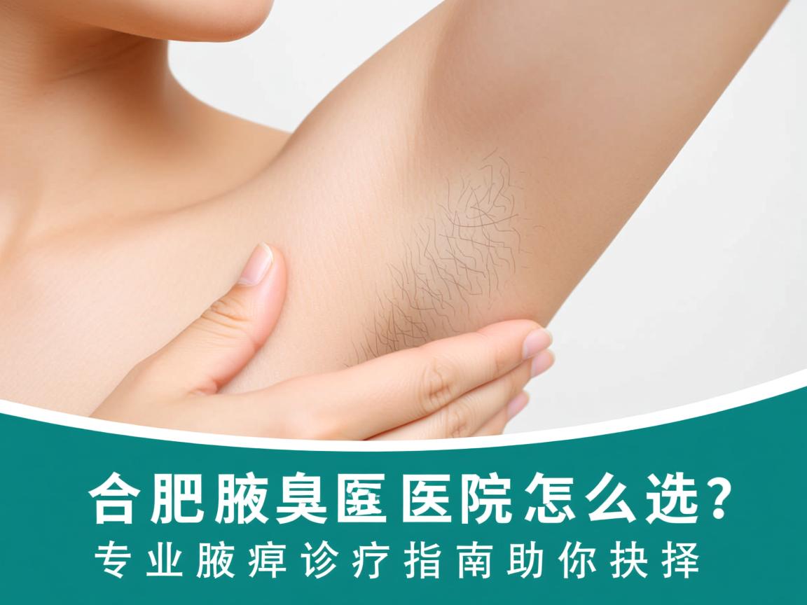 合肥腋臭医院怎么选？专业腋臭诊疗指南助你抉择
