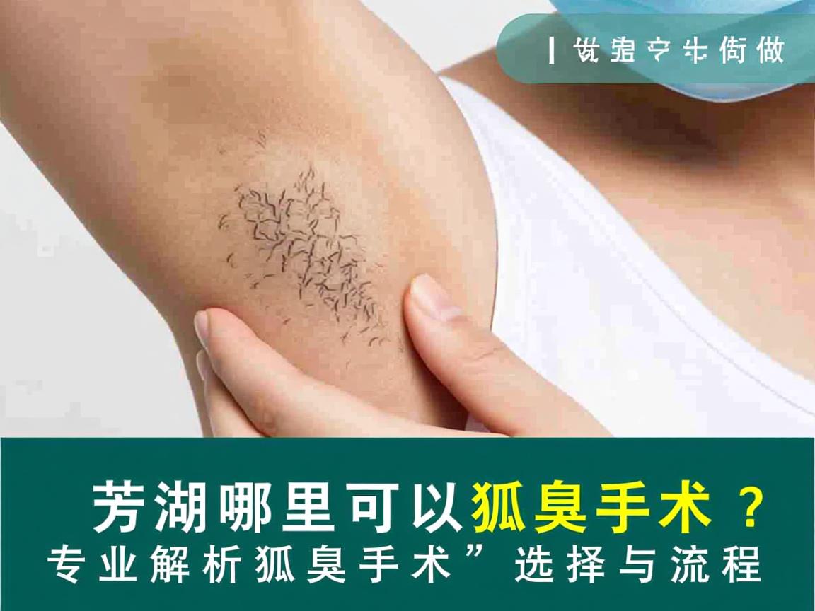 芜湖哪里可以做狐臭手术？专业解析狐臭手术的选择与流程