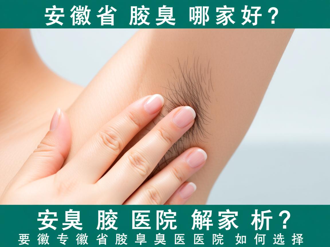 安徽省腋臭医院哪家好？专业解析安徽省腋臭医院如何选择