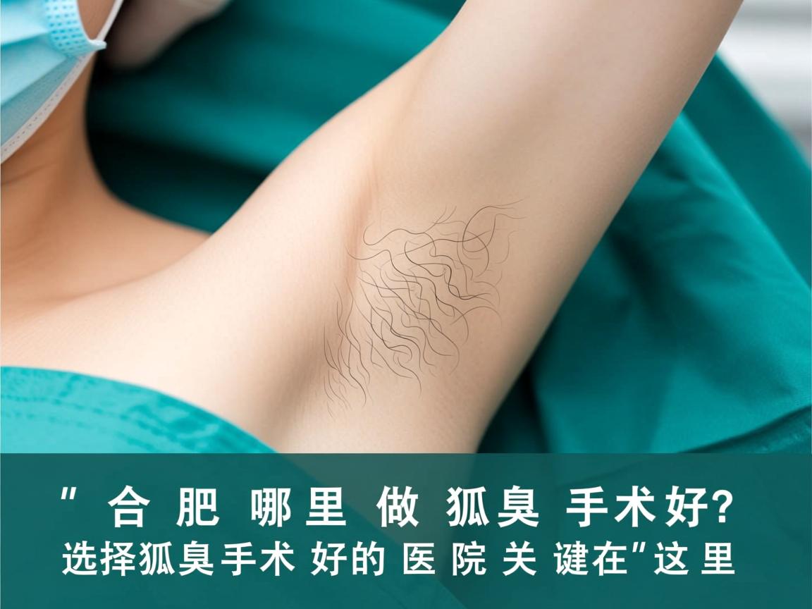 合肥哪里做狐臭手术好？选择狐臭手术好的医院关键在这里