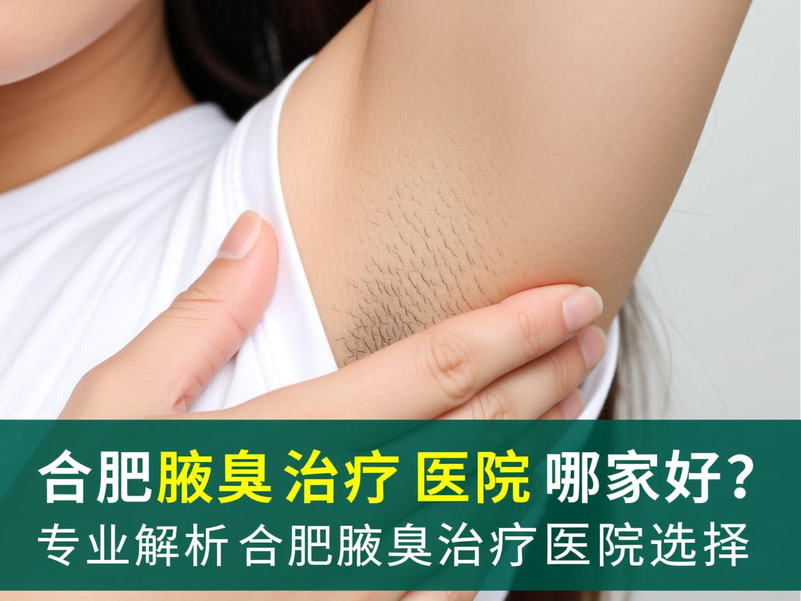 合肥腋臭治疗医院哪家好？专业解析合肥腋臭治疗医院选择