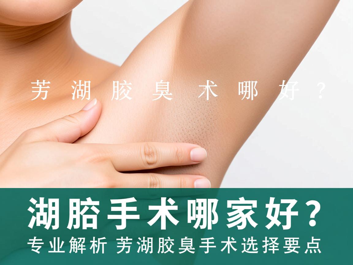 芜湖腋臭手术哪家好？专业解析芜湖腋臭手术选择要点