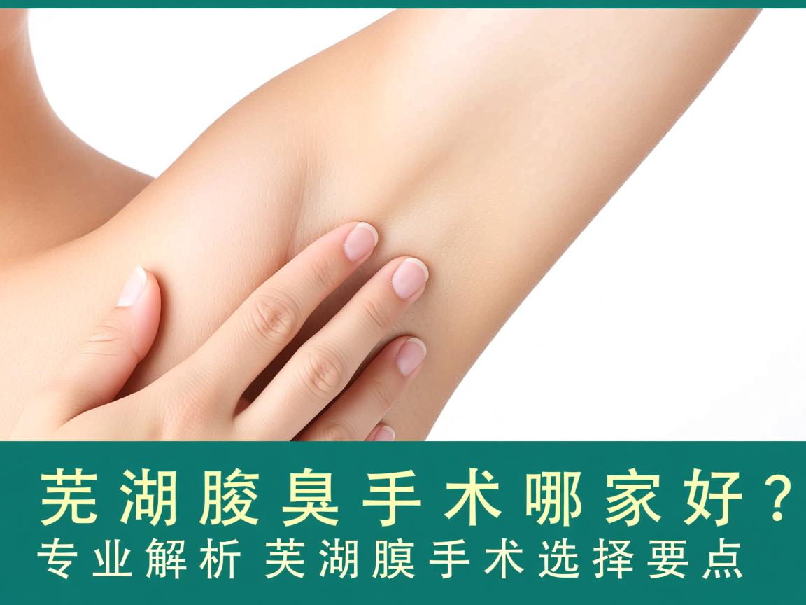 芜湖腋臭手术哪家好？专业解析芜湖腋臭手术选择要点