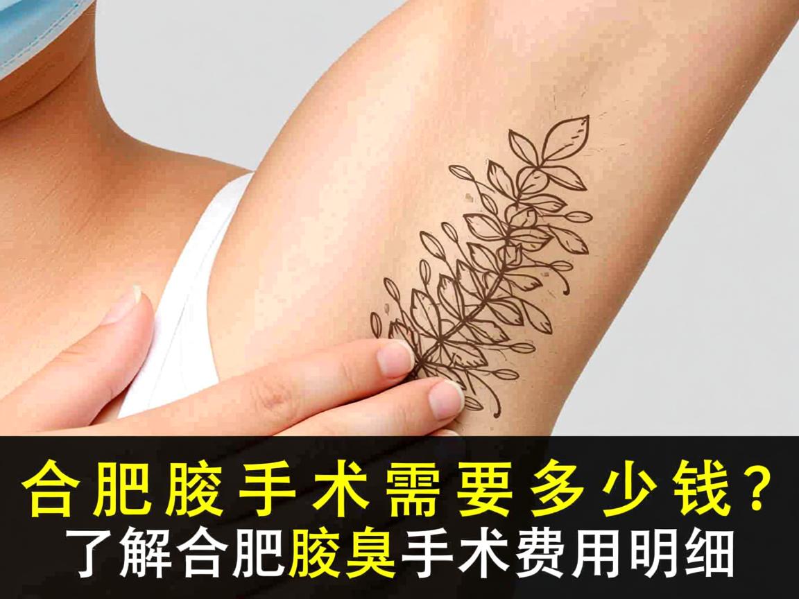 合肥腋臭手术需要多少钱？了解合肥腋臭手术费用明细