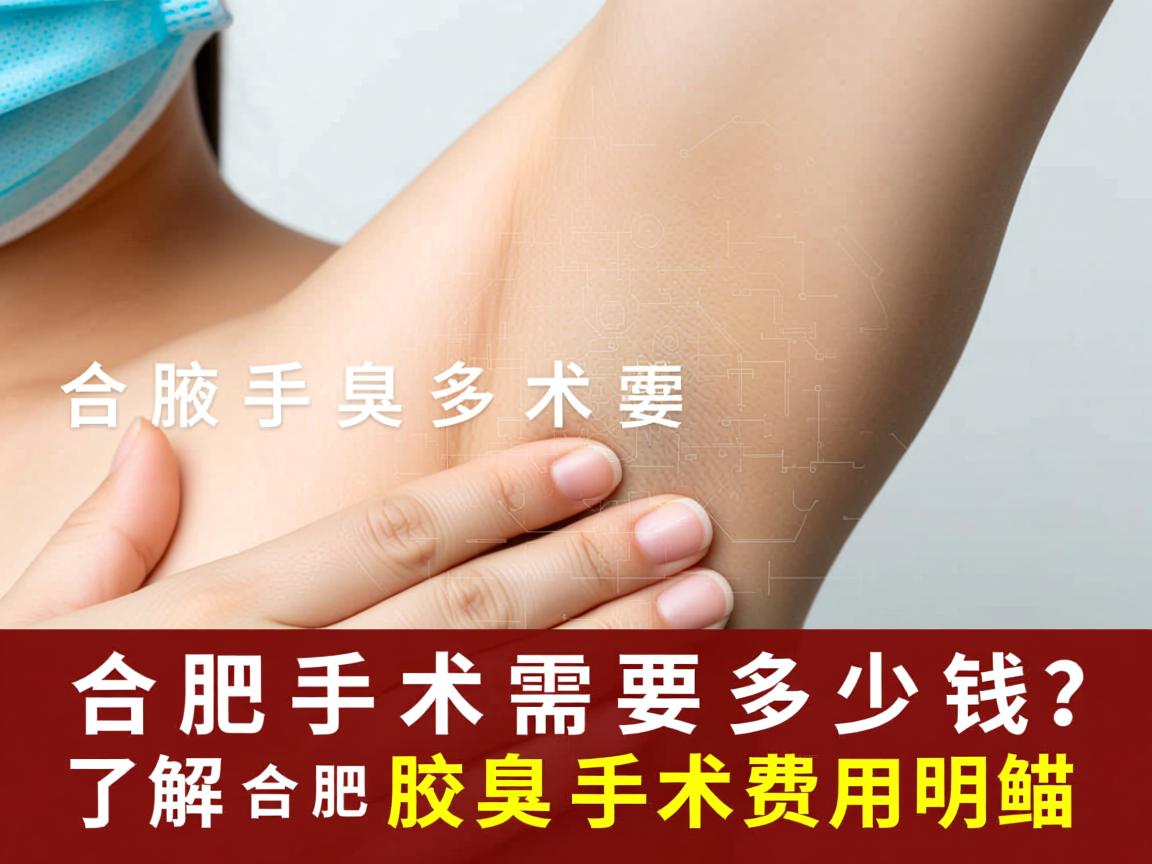 合肥腋臭手术需要多少钱？了解合肥腋臭手术费用明细