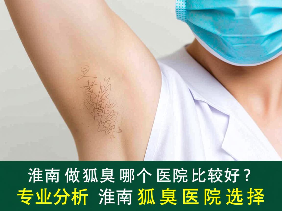 淮南做狐臭哪个医院比较好？专业分析淮南狐臭医院选择