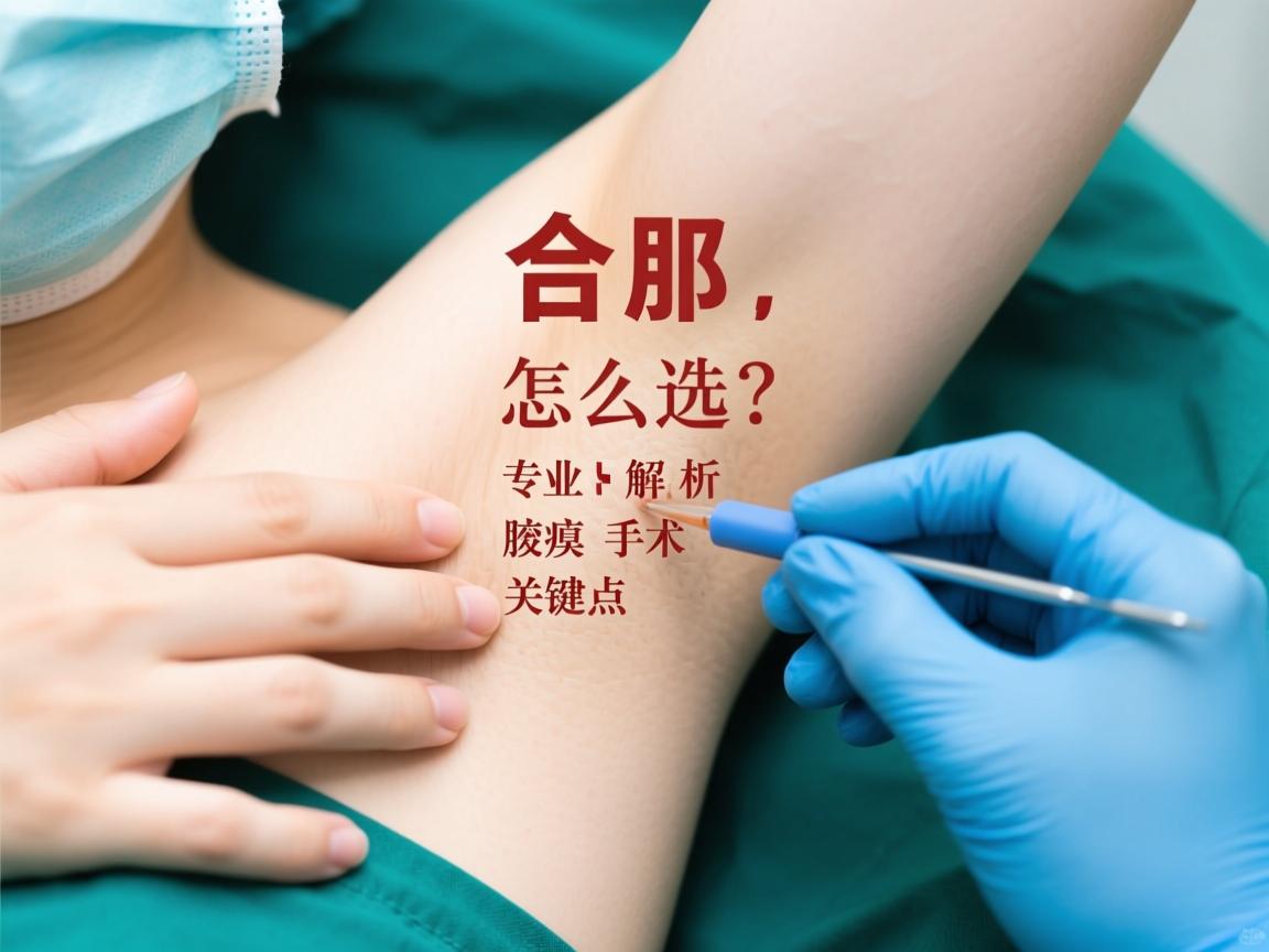 合肥腋臭手术医院怎么选？专业解析腋臭手术的关键点
