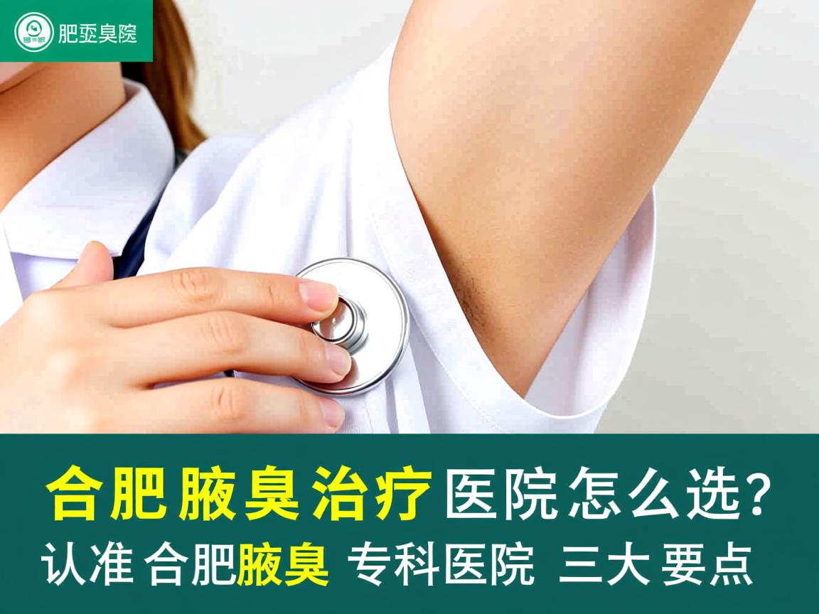 合肥腋臭治疗医院怎么选？认准合肥腋臭专科医院三大要点