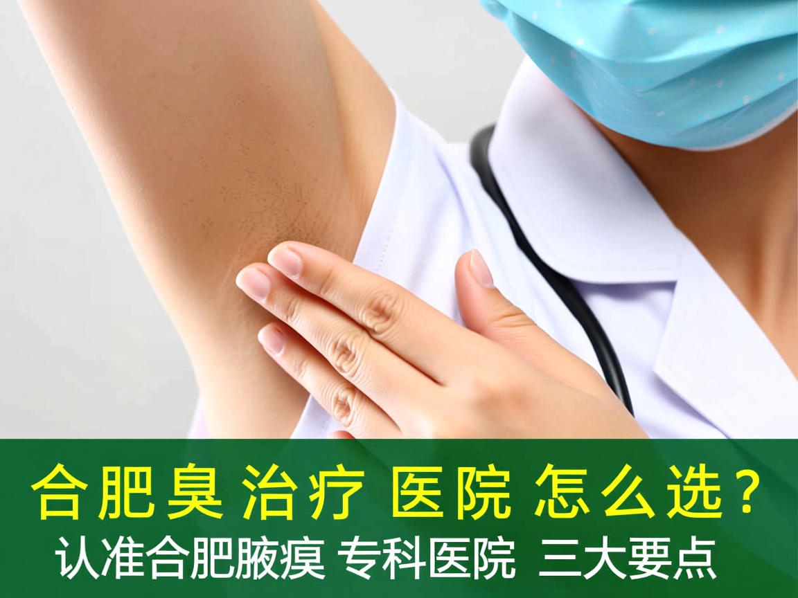 合肥腋臭治疗医院怎么选？认准合肥腋臭专科医院三大要点