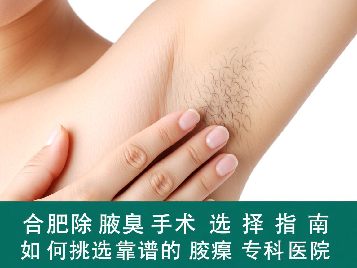 合肥除腋臭手术选择指南，如何挑选靠谱的腋臭专科医院