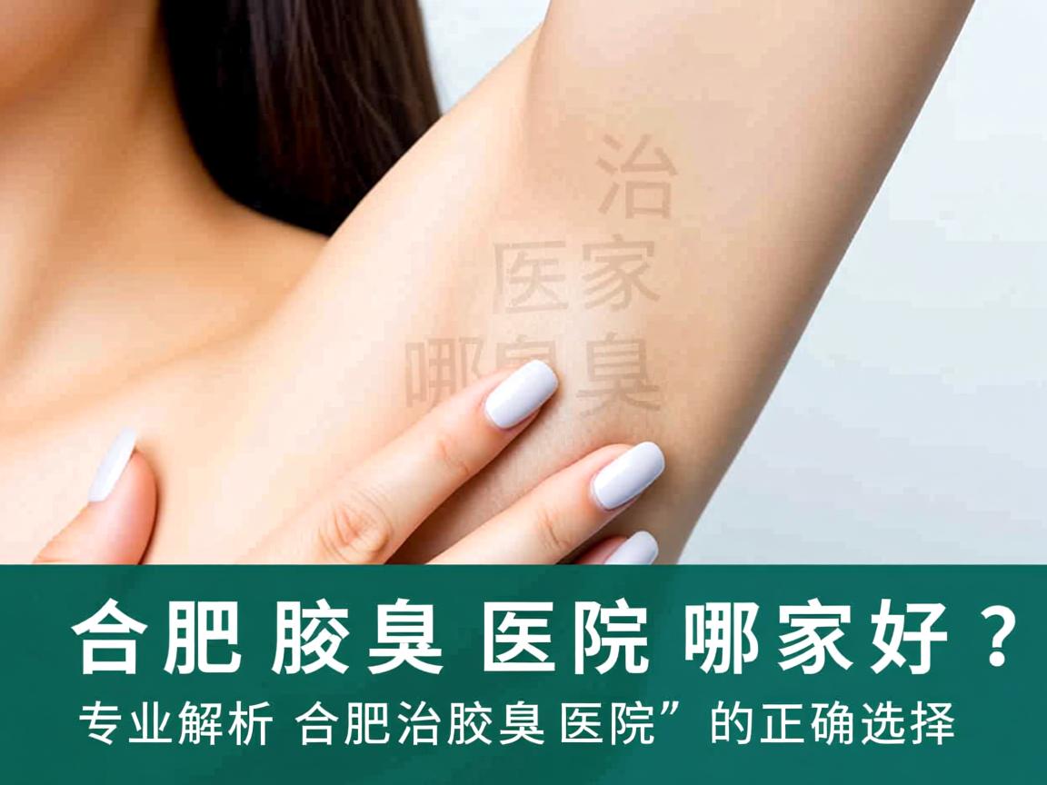 合肥治腋臭医院哪家好？专业解析合肥治腋臭医院的正确选择