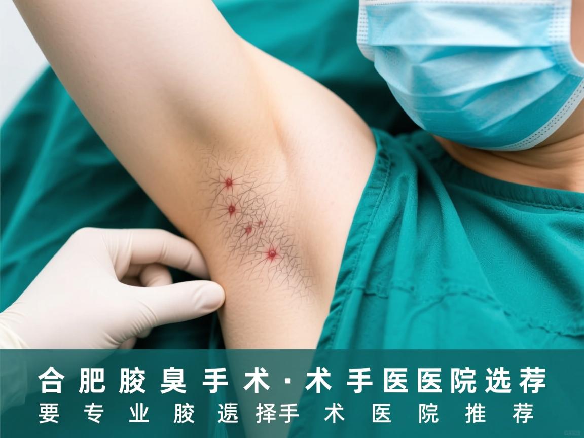 合肥腋臭手术医院选择，专业腋臭手术医院推荐