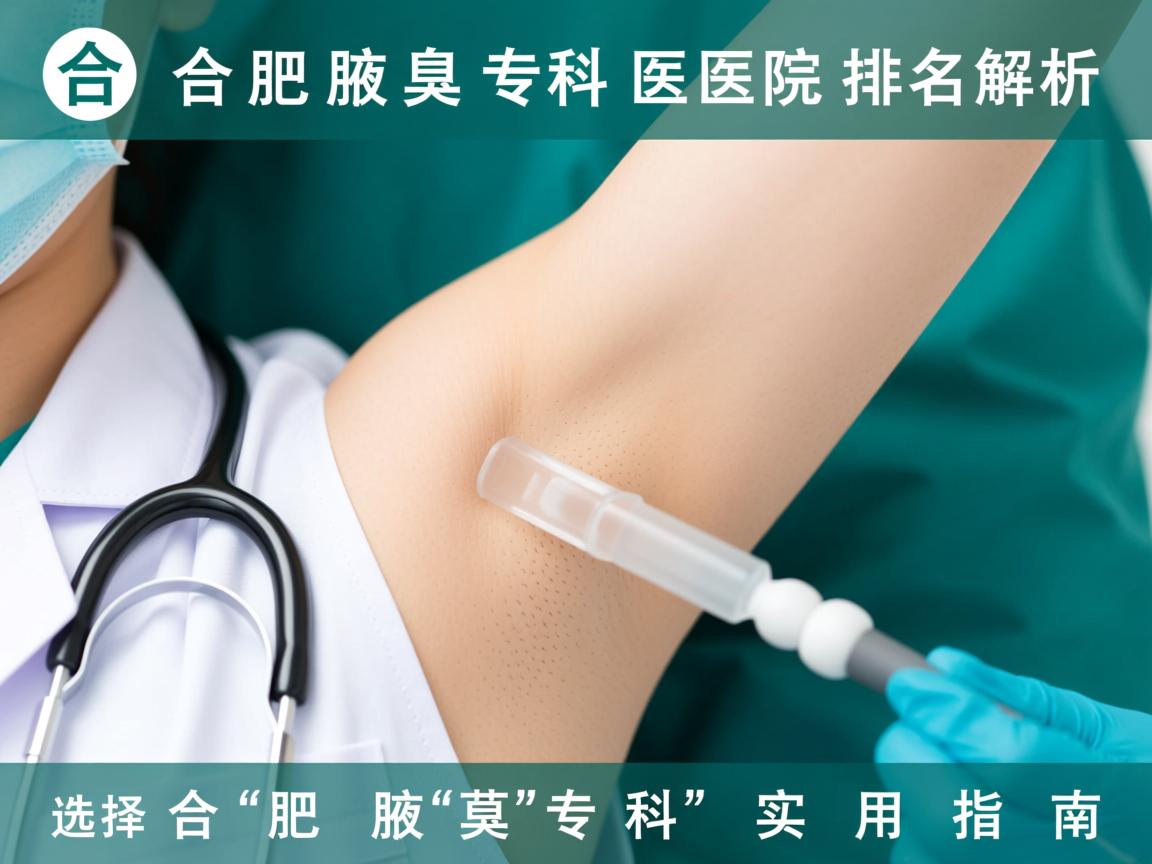 合肥腋臭专科医院排名解析，选择合肥腋臭专科的实用指南