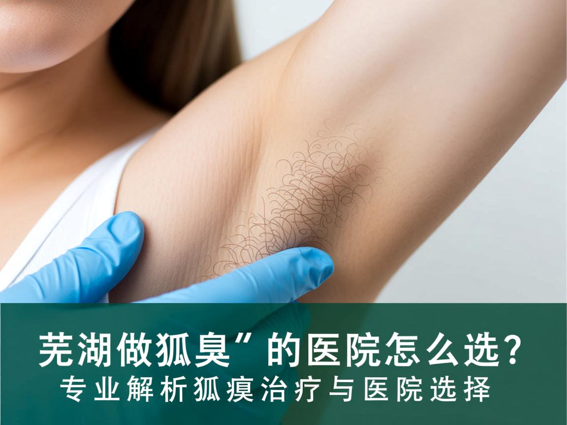 芜湖做狐臭的医院怎么选？专业解析狐臭治疗与医院选择