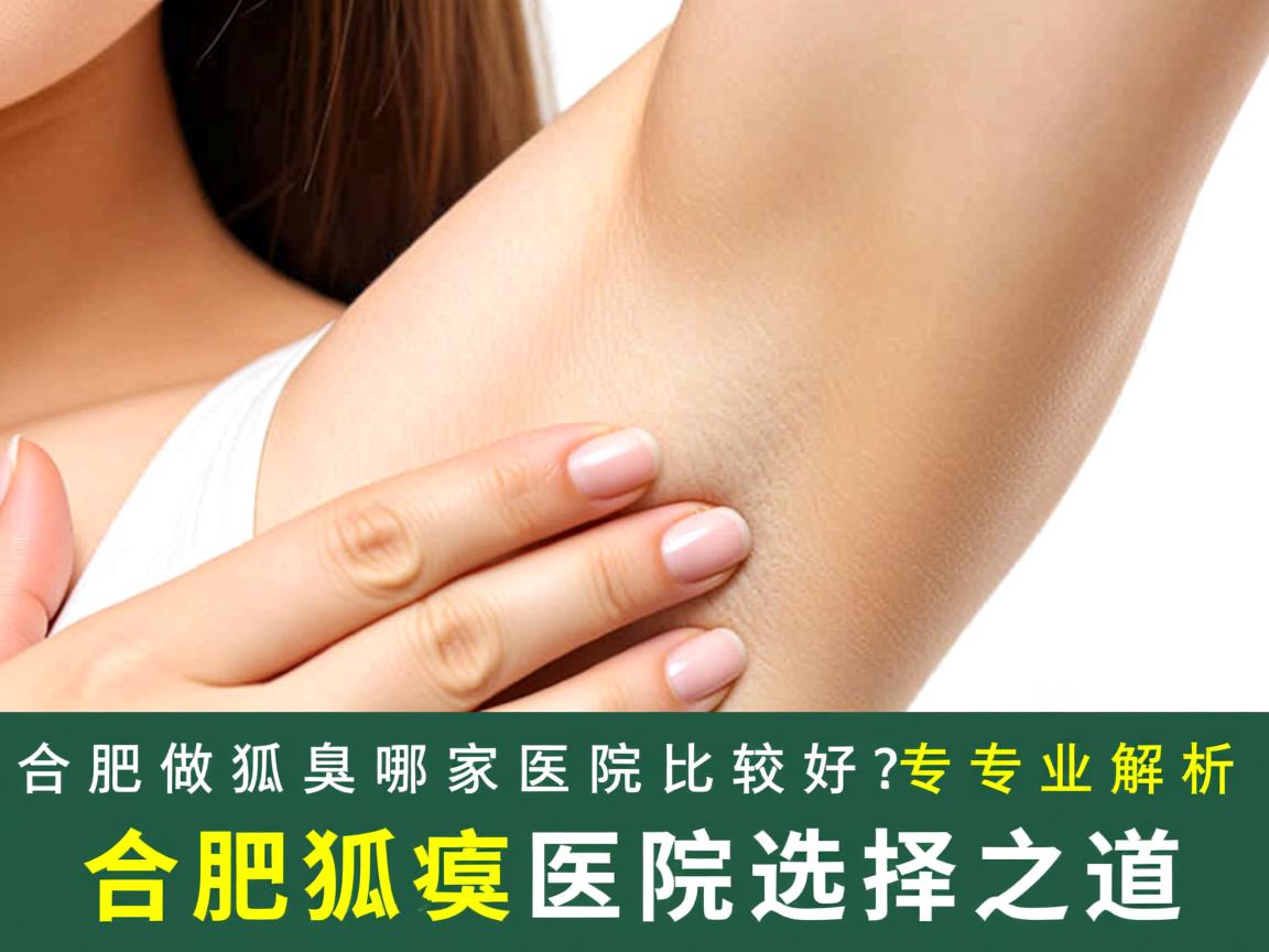 合肥做狐臭哪家医院比较好？专业解析合肥狐臭医院选择之道