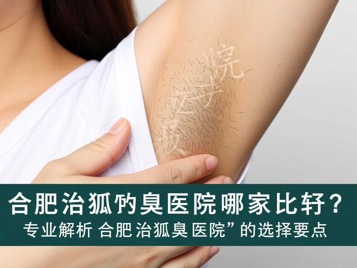 合肥治狐臭医院哪家比较好？专业解析合肥治狐臭医院的选择要点