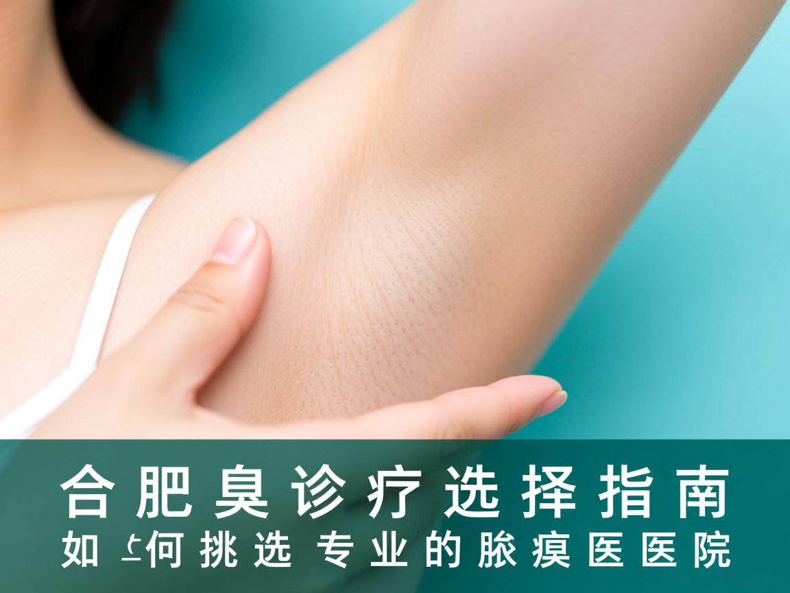 合肥腋臭诊疗选择指南，如何挑选专业的腋臭医院