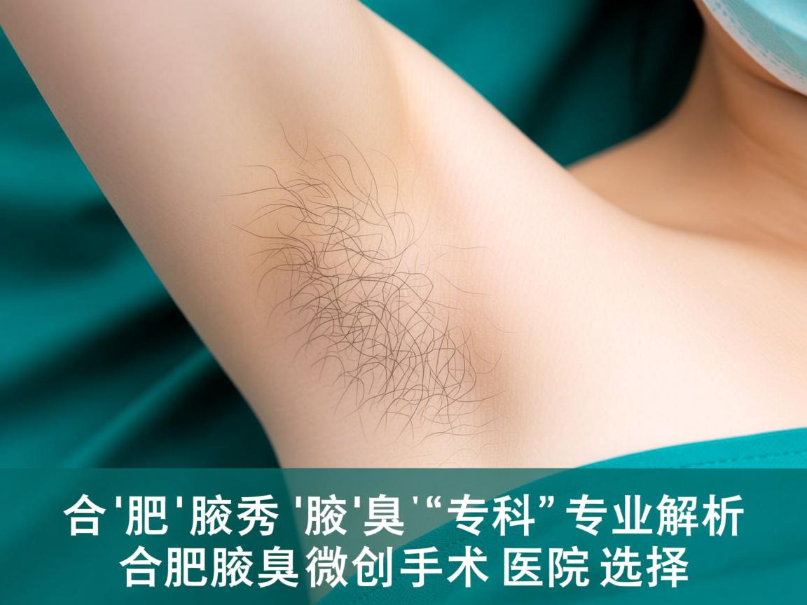 合肥腋秀腋臭专科，专业解析合肥腋臭微创手术医院选择