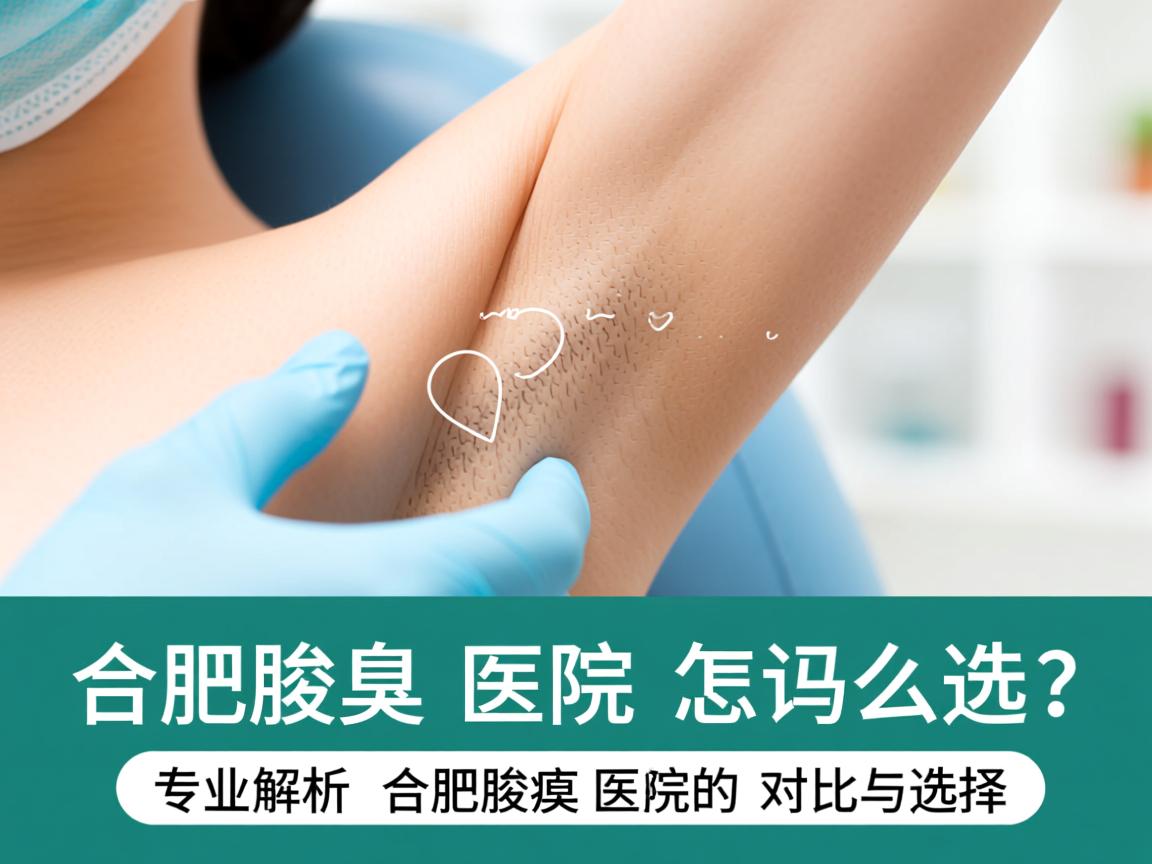 合肥腋臭医院怎么选？专业解析合肥腋臭医院的对比与选择