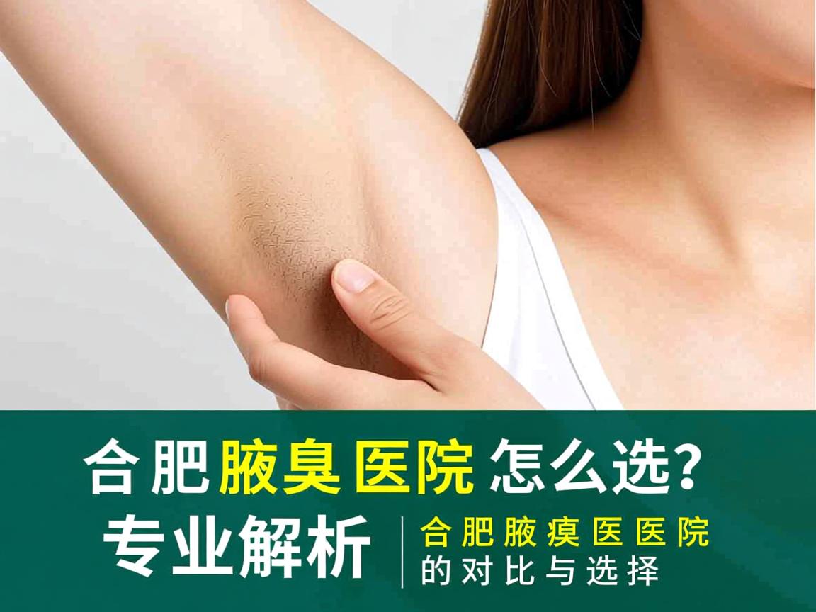 合肥腋臭医院怎么选？专业解析合肥腋臭医院的对比与选择