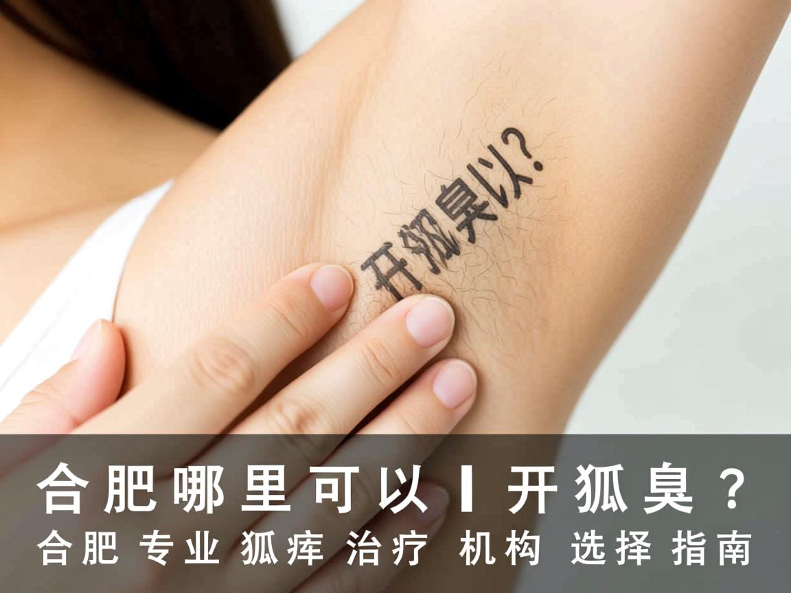 合肥哪里可以开狐臭？合肥专业狐臭治疗机构选择指南