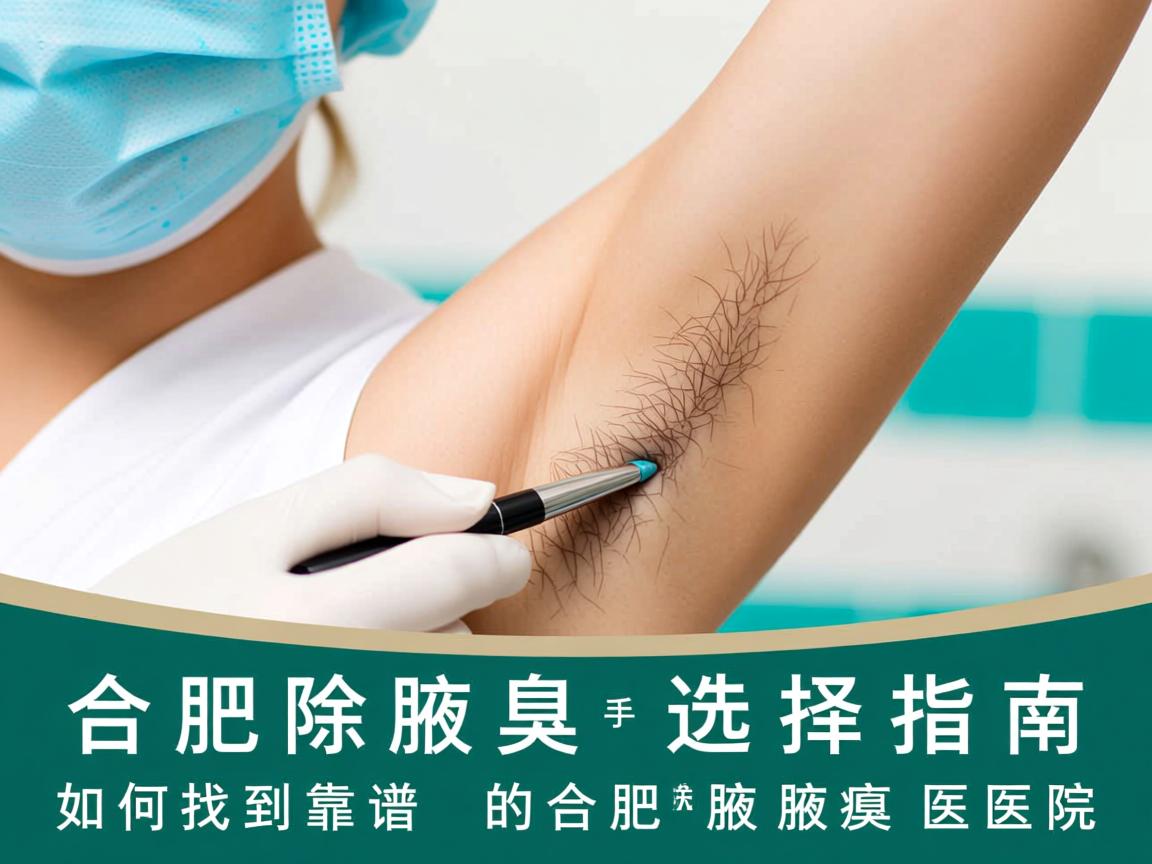 合肥除腋臭手术选择指南，如何找到靠谱的合肥腋臭医院