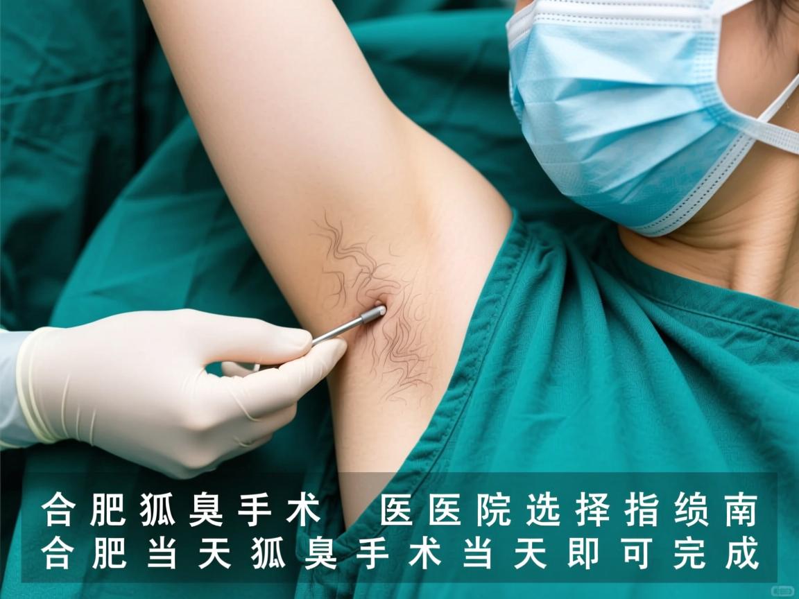 合肥狐臭手术医院选择指南，合肥当天狐臭手术当天即可完成