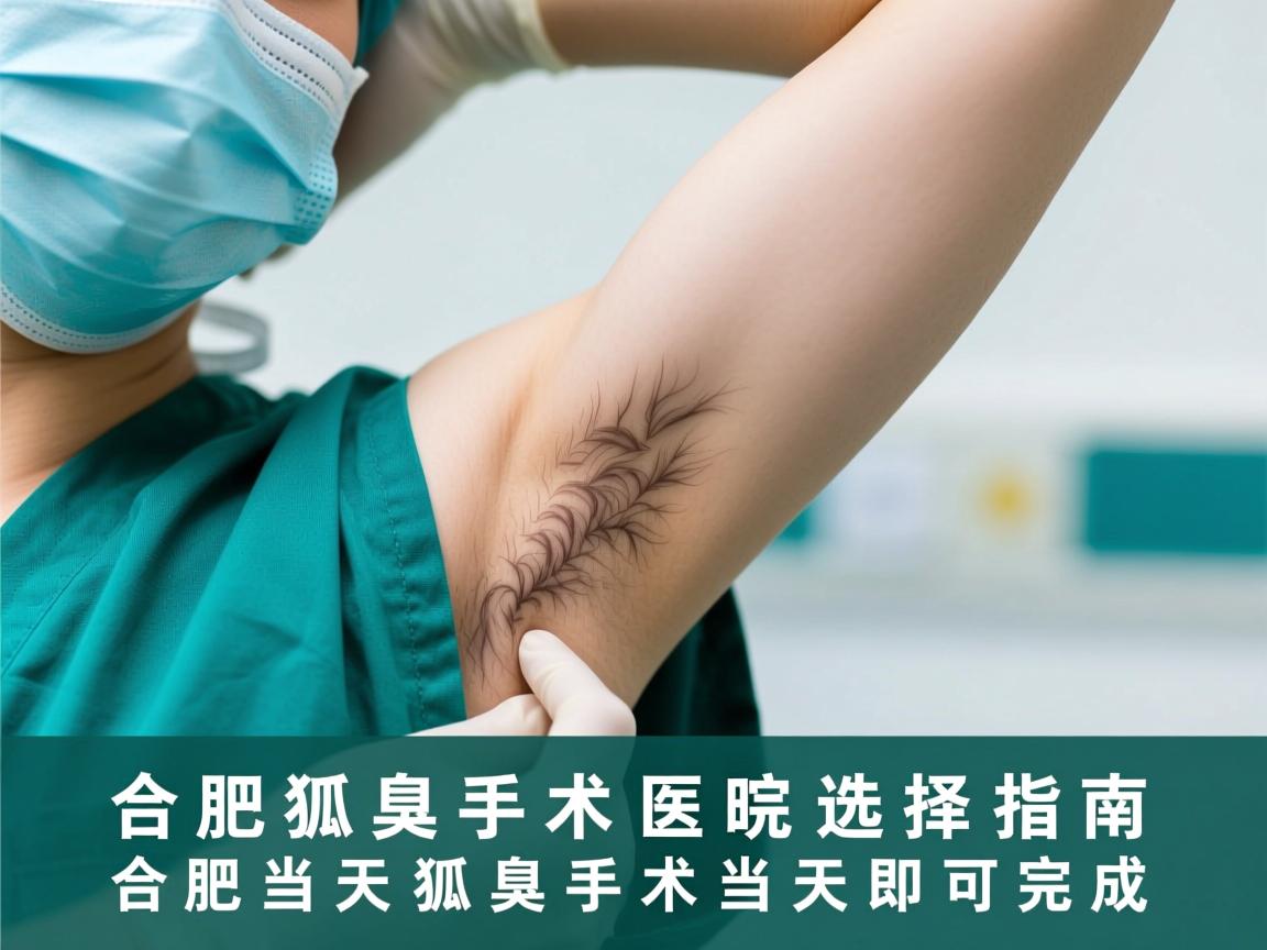 合肥狐臭手术医院选择指南，合肥当天狐臭手术当天即可完成