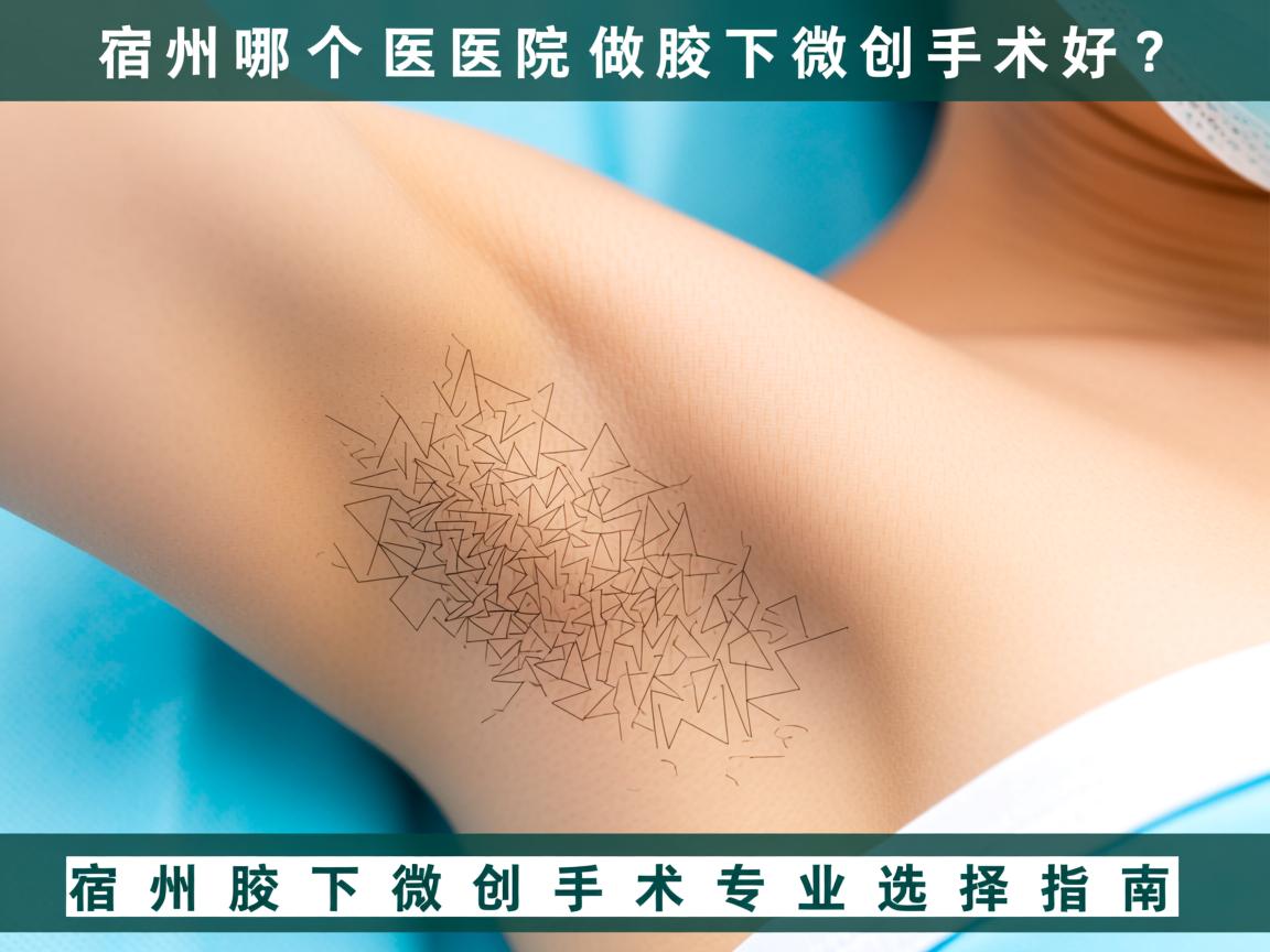宿州哪个医院做腋下微创手术好？宿州腋下微创手术专业选择指南