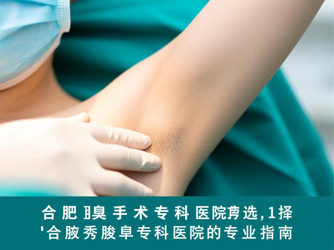 合肥腋臭手术专科医院,选择合肥腋秀腋臭专科医院的专业指南 合肥腋臭手术专科医院,选择合肥腋秀腋臭专科医院的专业指南