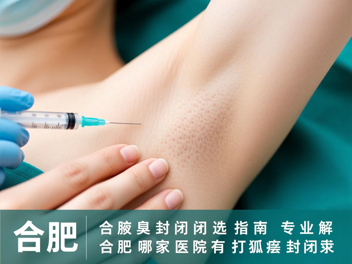 合肥腋臭封闭针选择指南，专业解析合肥哪家医院有打狐臭封闭针