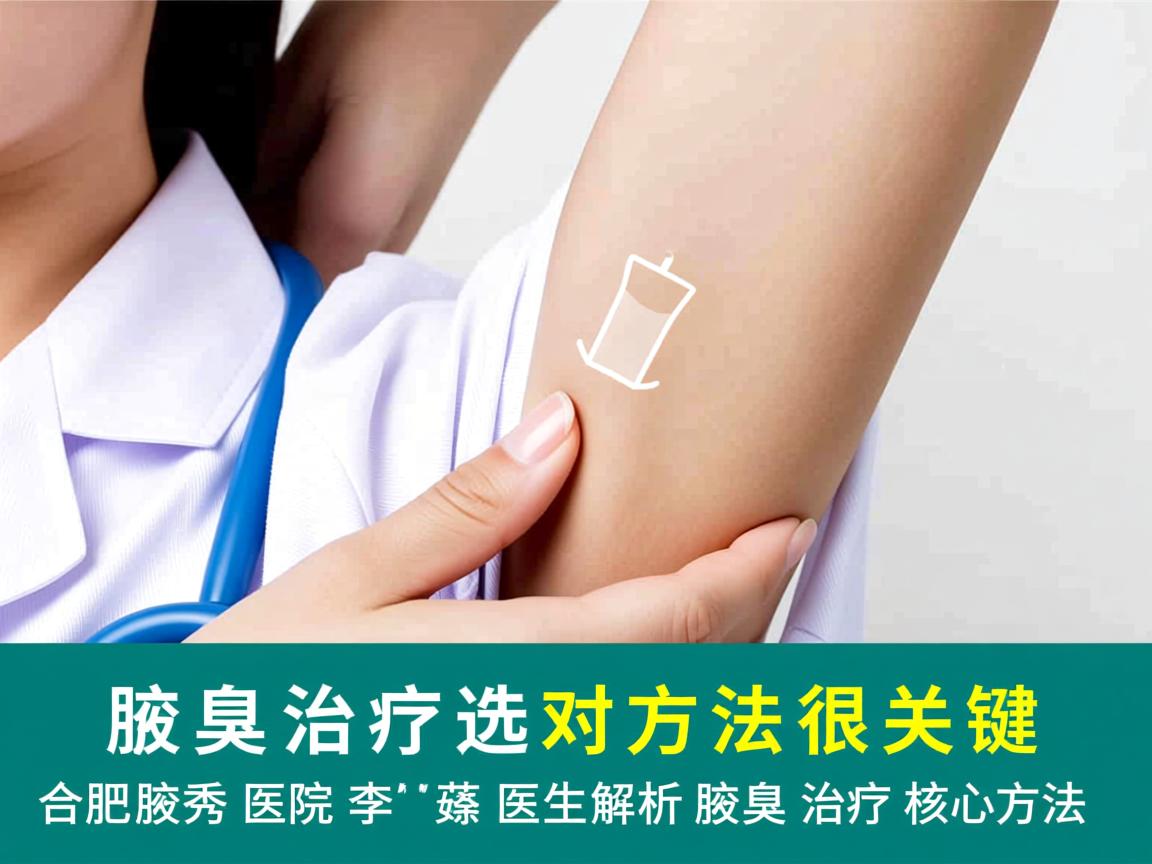 腋臭治疗选对方法很关键,合肥腋秀医院李茹医生解析腋臭治疗核心方法 腋臭治疗选对方法很关键,合肥腋秀医院李茹医生解析腋臭治疗核心方法