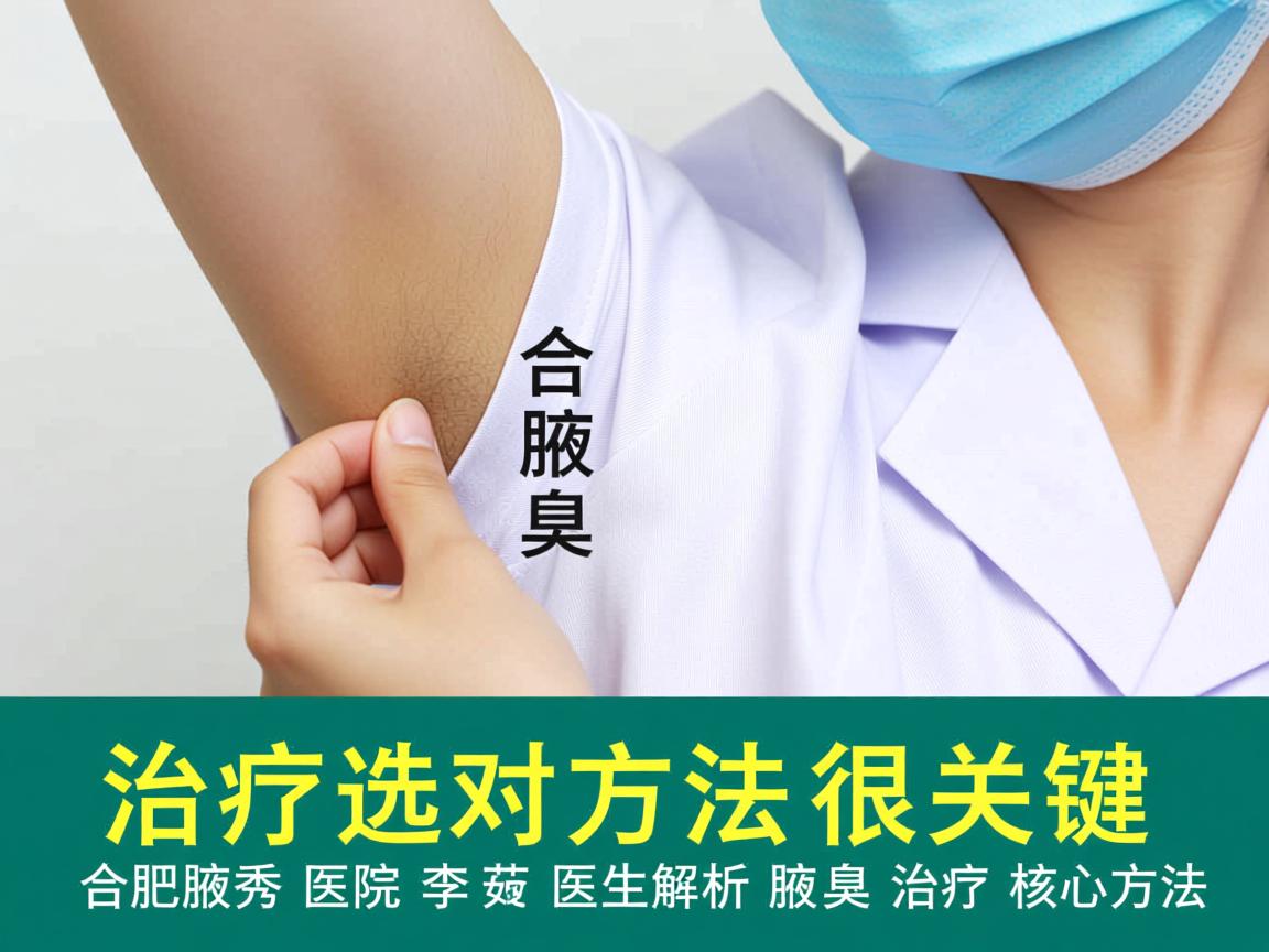 腋臭治疗选对方法很关键,合肥腋秀医院李茹医生解析腋臭治疗核心方法 腋臭治疗选对方法很关键,合肥腋秀医院李茹医生解析腋臭治疗核心方法