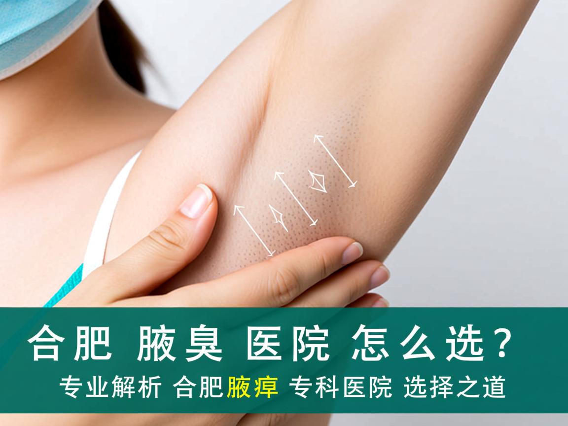 合肥腋臭医院怎么选？专业解析合肥腋臭专科医院选择之道
