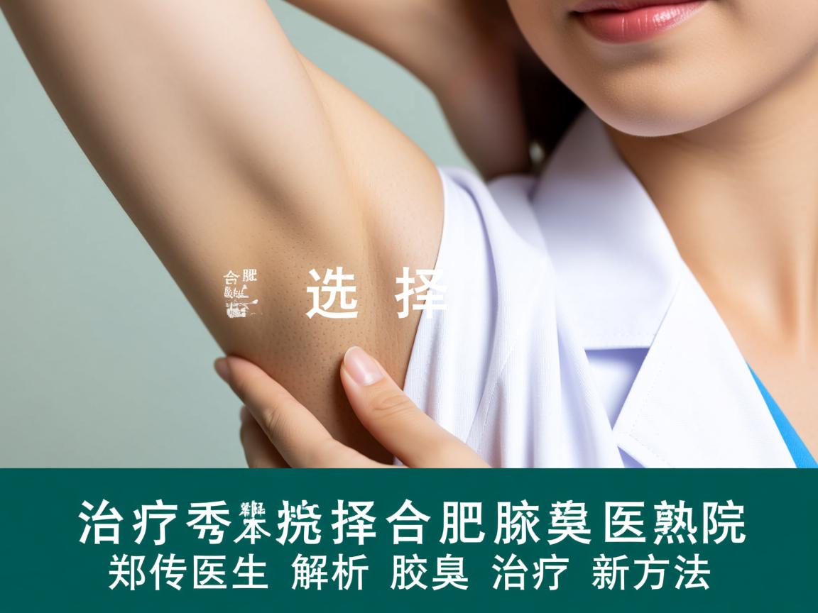 腋臭治疗选择，合肥腋秀医院郑传娥医生解析腋臭治疗新方法