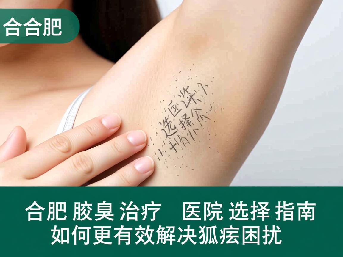合肥腋臭治疗医院选择指南，如何更有效解决狐臭困扰