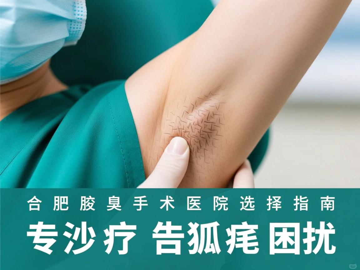 合肥腋臭手术医院选择指南，专业诊疗告别狐臭困扰