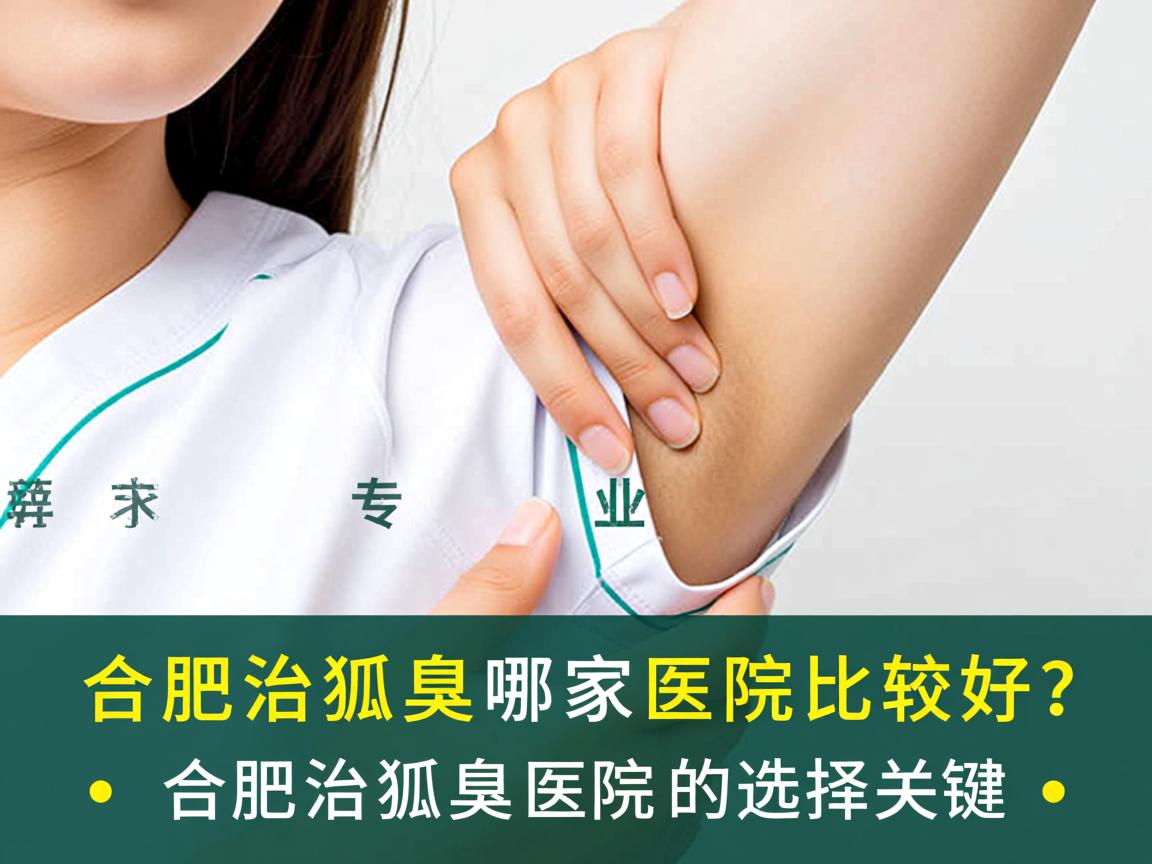 合肥治狐臭哪家医院比较好？专业解析合肥治狐臭医院的选择关键