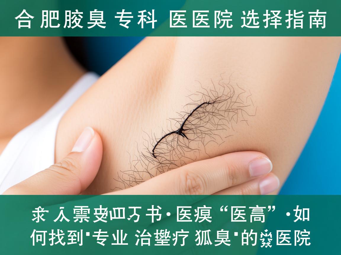 合肥腋臭专科医院选择指南，如何找到专业治疗狐臭的医院