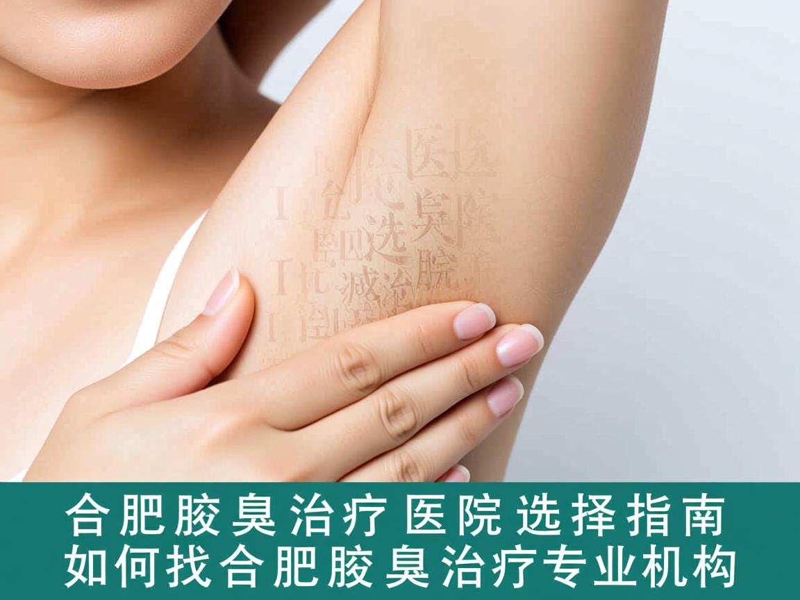 合肥腋臭治疗医院选择指南，如何找到合肥腋臭治疗专业机构