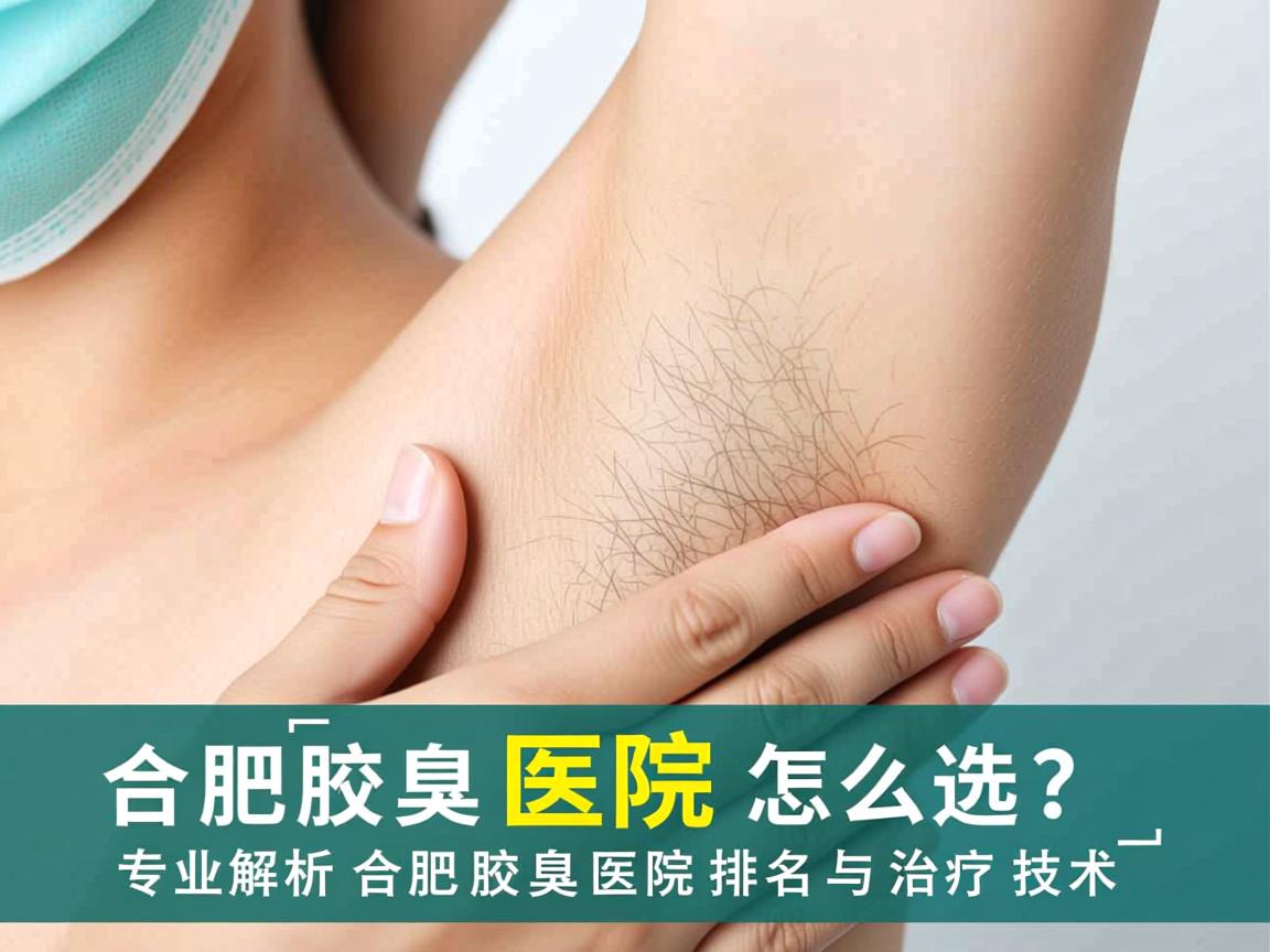合肥腋臭医院怎么选？专业解析合肥腋臭医院排名与治疗技术