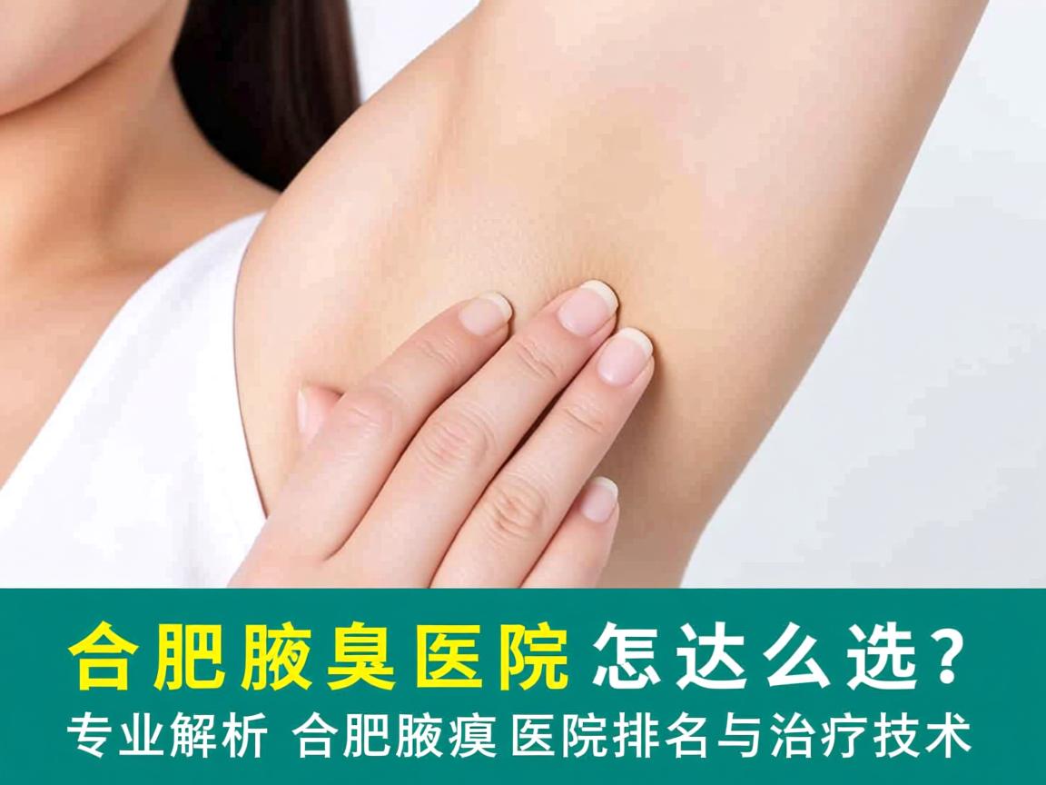 合肥腋臭医院怎么选？专业解析合肥腋臭医院排名与治疗技术