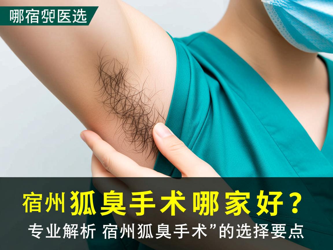 宿州狐臭手术哪家好？专业解析宿州狐臭手术的选择要点