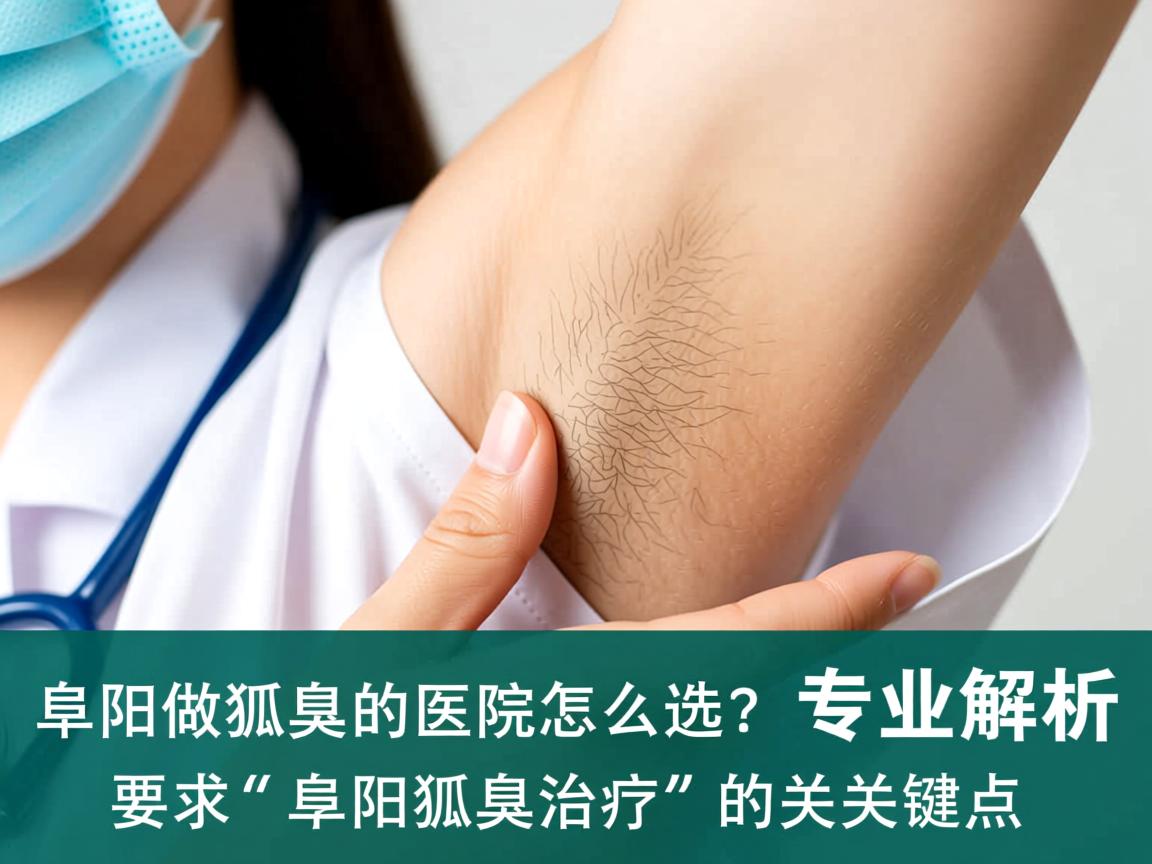 阜阳做狐臭的医院怎么选？专业解析阜阳狐臭治疗的关键点