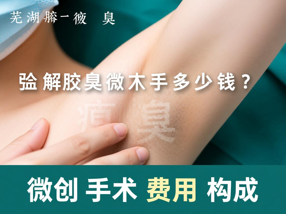 芜湖腋臭微创手术多少钱？解析腋臭微创手术费用构成