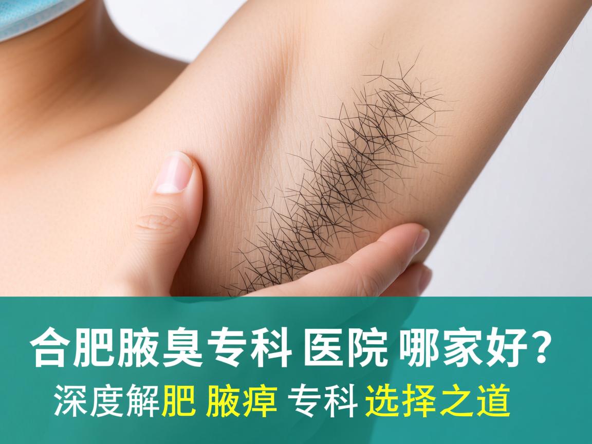 合肥腋臭专科医院哪家好？深度解析合肥腋臭专科的选择之道