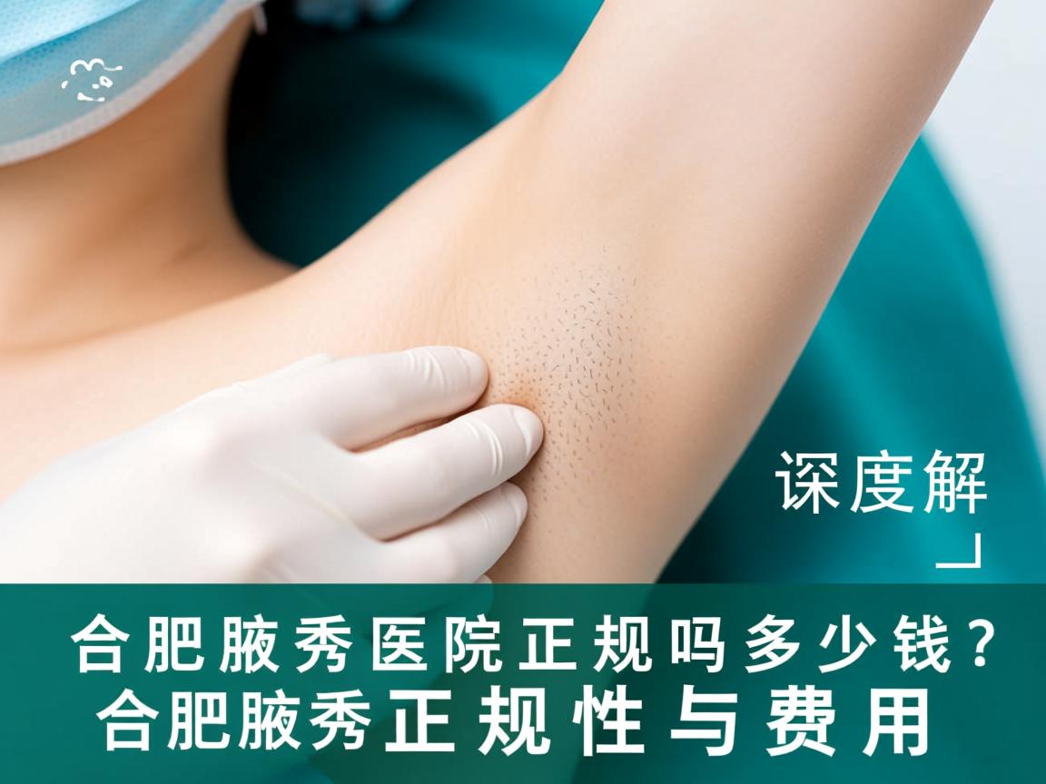 合肥腋秀医院正规吗多少钱？深度解析合肥腋秀正规性与费用