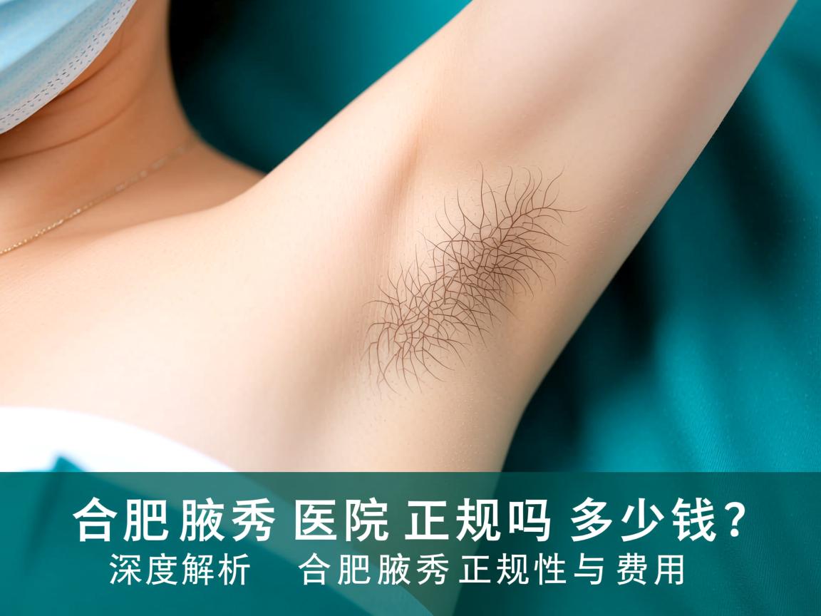合肥腋秀医院正规吗多少钱？深度解析合肥腋秀正规性与费用