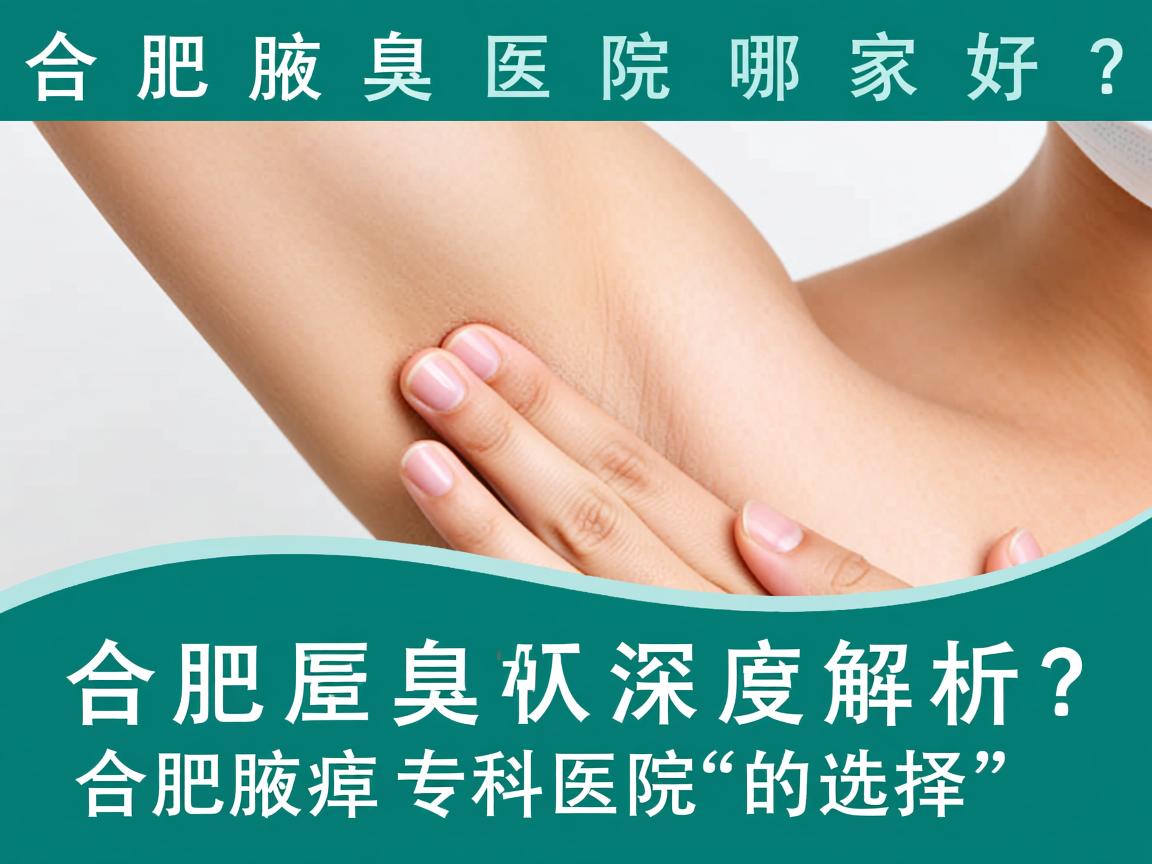 合肥腋臭医院哪家好？深度解析合肥腋臭专科医院的选择